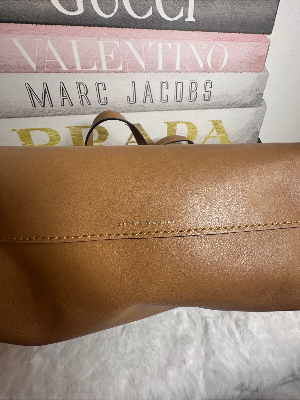 Coach Manhatan Tan Leather Tote Bag - Picture 6 of 13